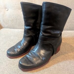 Stephen boots ankle moto boots size 37.5 US 7 color black